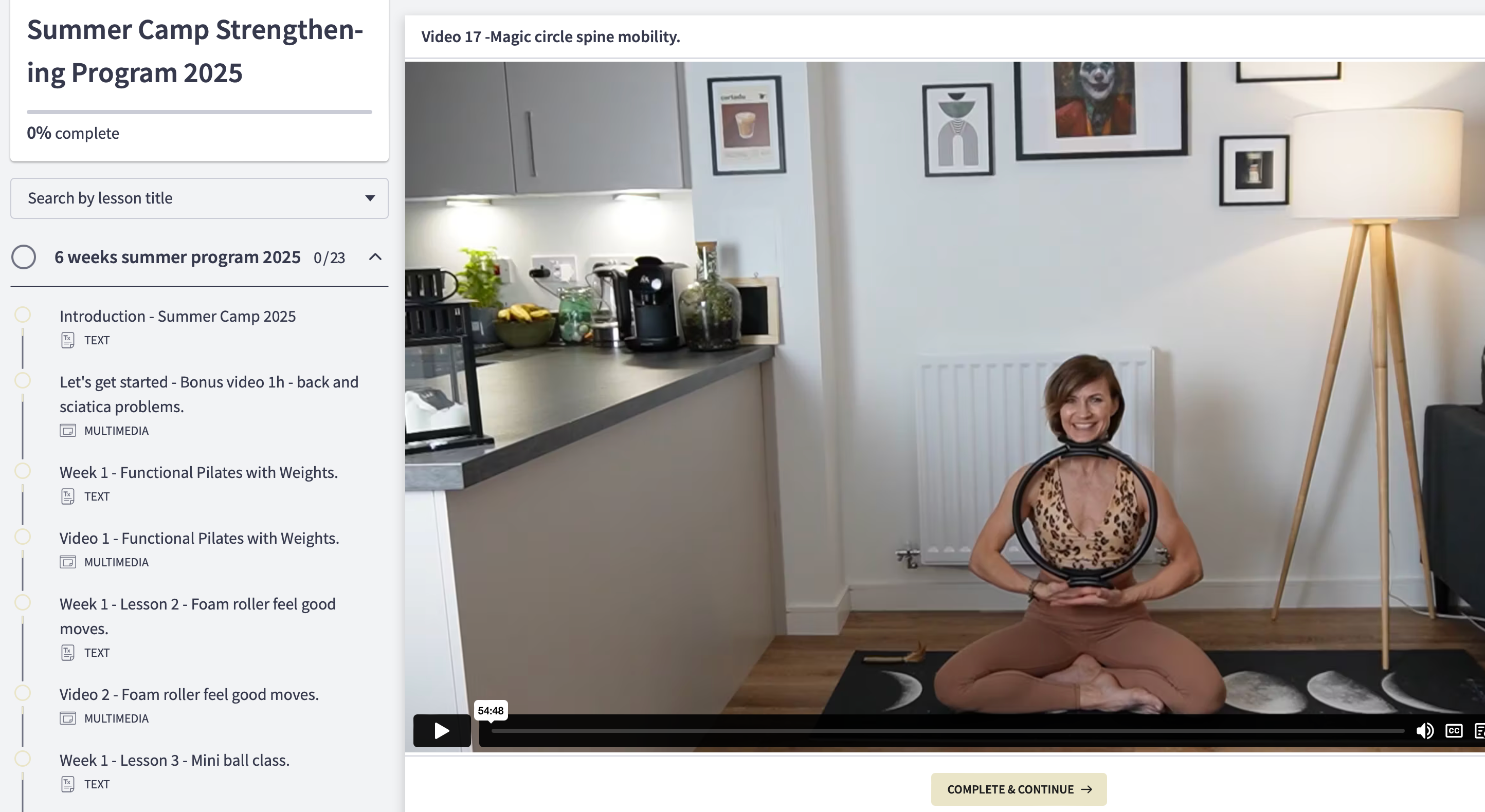 Summer Camp 2025 - Strengthening Program