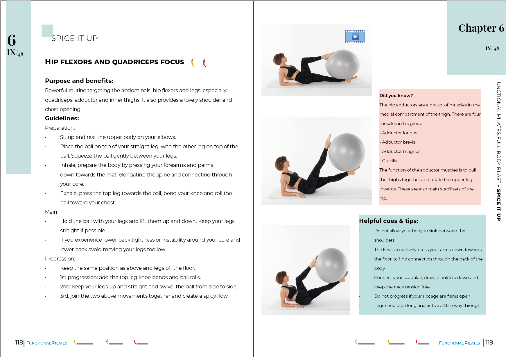 Functional Pilates with Fit Ball - Interactive E-Book